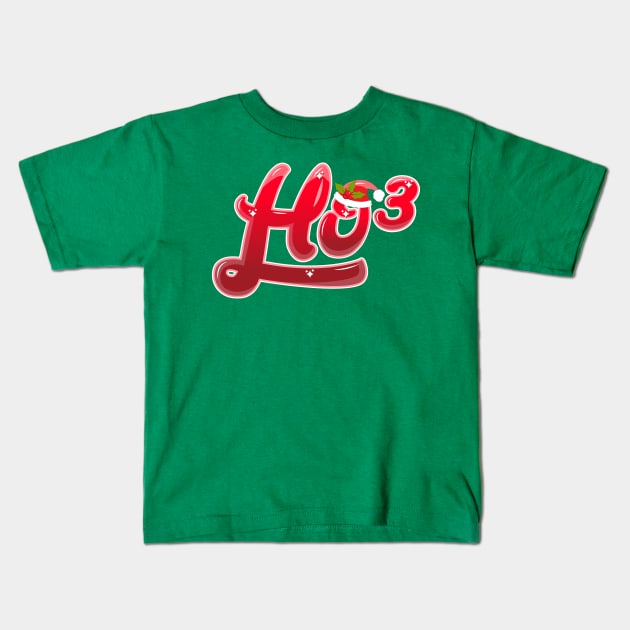 Ho Ho Ho Luxury Christmas Kids T-Shirt by VBleshka